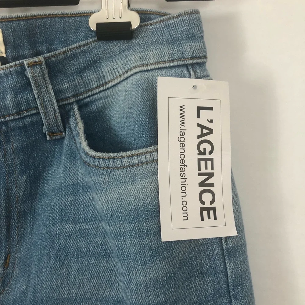 NWT L’Agence El‎ Matador Light Wash Slim Fit Cropped Jeans Size 25 New with tags